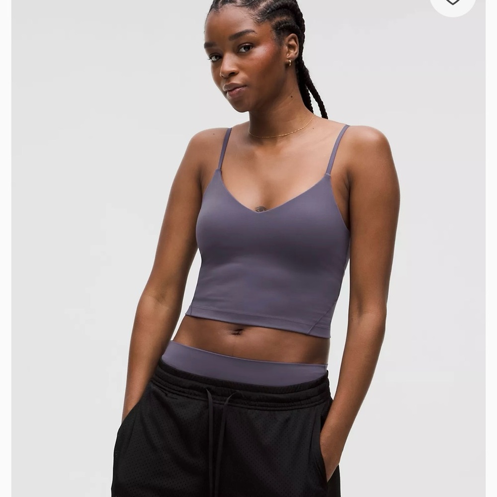 Lululemon Align Cropped Cami Tank in Purple